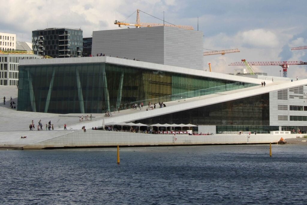 The exterior of the Oslo Opera House - one of the top attractions in Oslo.