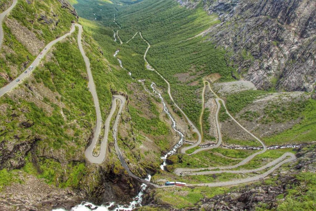 The most exciting part of our Norway road trip with kids was the Trollstigen Road.