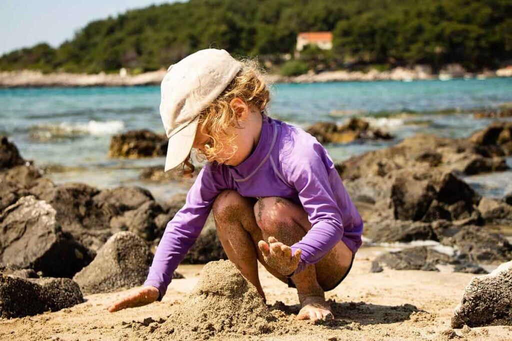 Przina Beach is one of the best beaches in Croatia for families.
