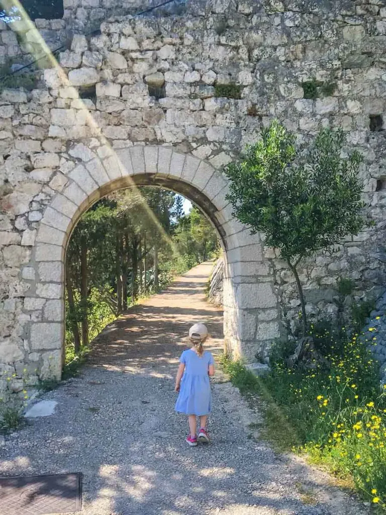 Walking Path to Fortress on Hvar Croatia - what to do in Hvar with kids