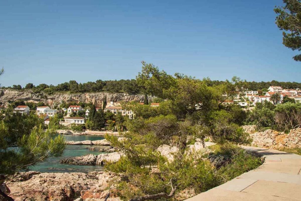 Hvar Oceanfront Promenade on Hvar Island Croatia