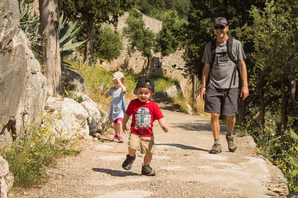 Hiking to the Hvar Fortress is one of the fun things to do in croatia for children