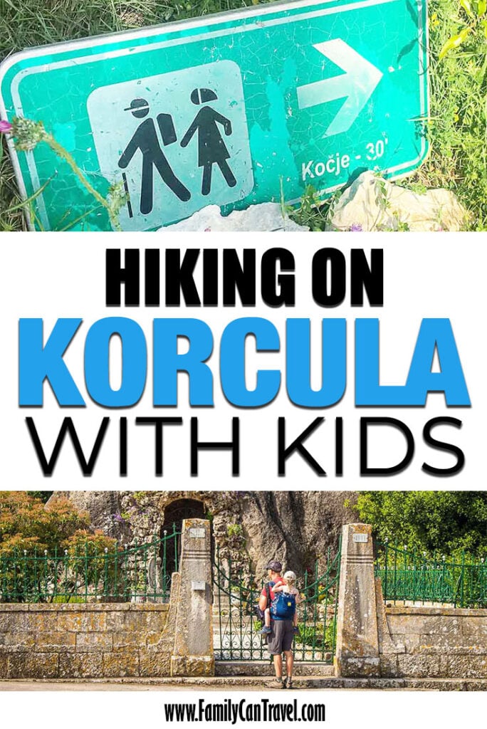 Hiking on Korcula with Kids