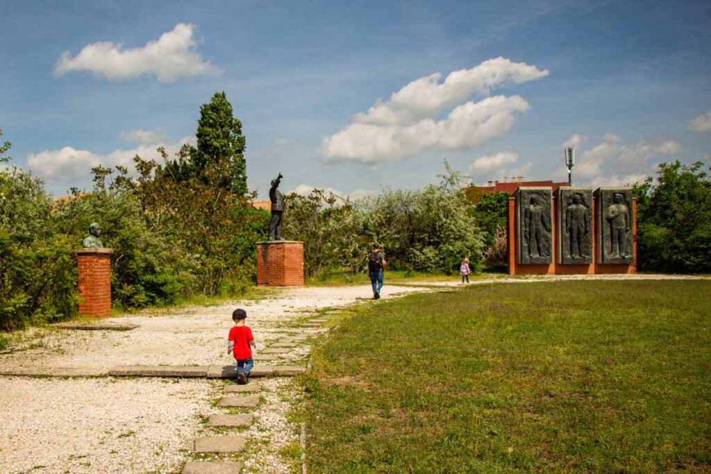 Dan Brewer explores Memento Park with his kids on a family holiday to Budapest.