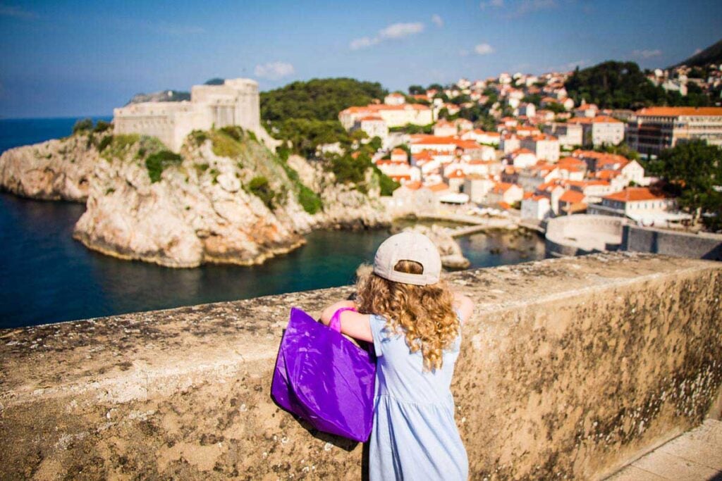 Walking the Walls of Dubrovnik with kids is a must do on your family trip to Croatia