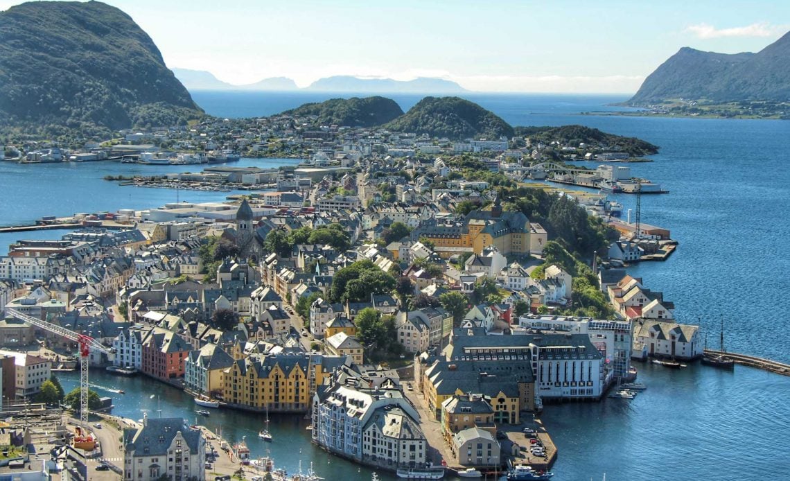 Alesund Norway with small children