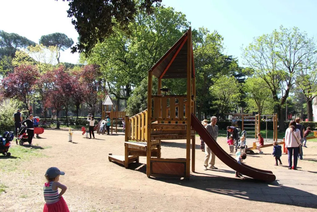 This Villa Borghese playground is one of the best playgrounds in Rome