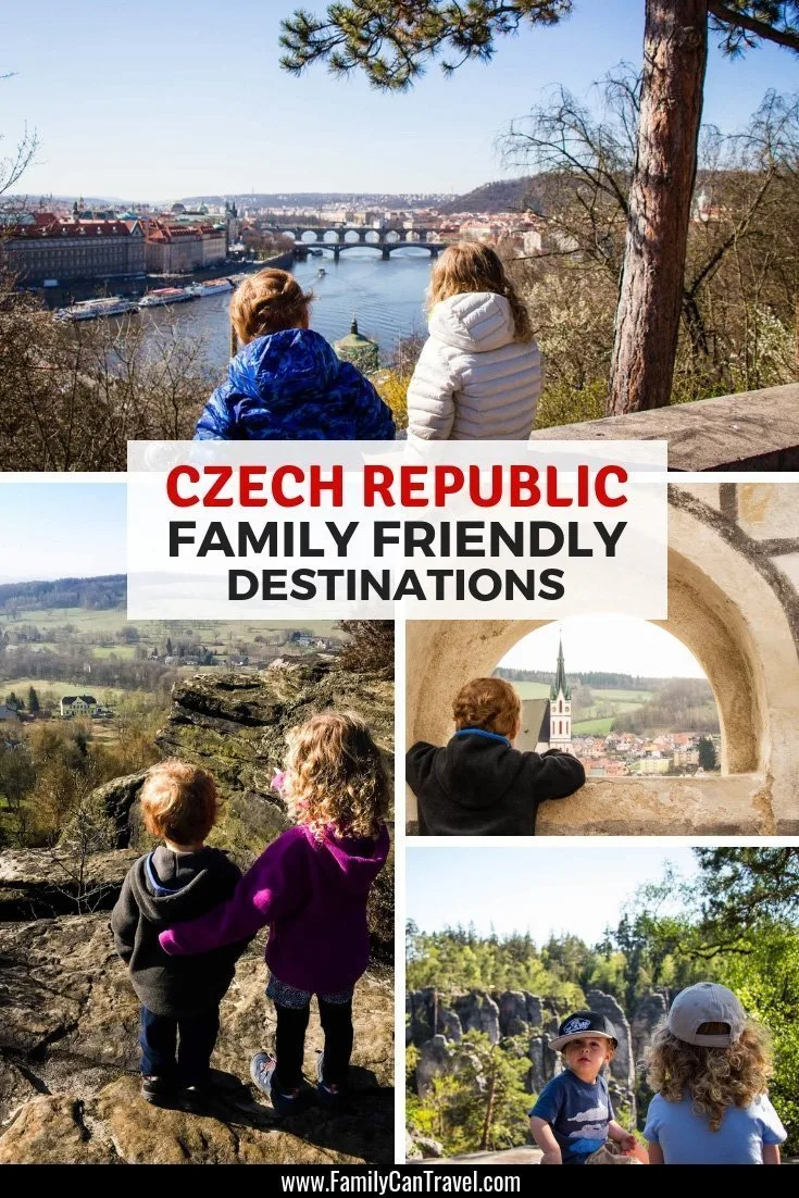 Planning a trip to Czech Republic with kids? Don't miss these amazing family friendly destinations in the Czech Republic! #czechrepublic #prague #ceskykrumlov #karlovyvary | Travel with children | Itinerary | Things to do | Trip planning | Travel with kids | Czech Republic | Family Travel | Karlovy Vary | Prague | Cesky Krumlov | Bohemian Switzerland | Bohemian Paradise