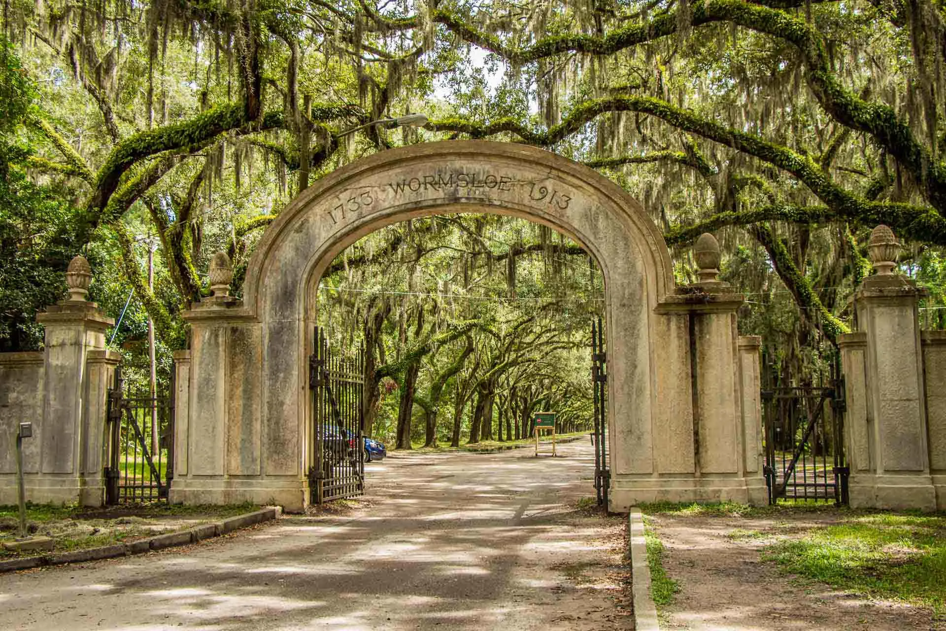 Family Can Travel - Things to do in Savannah with Kids - Wormsloe Historic Site Entrance