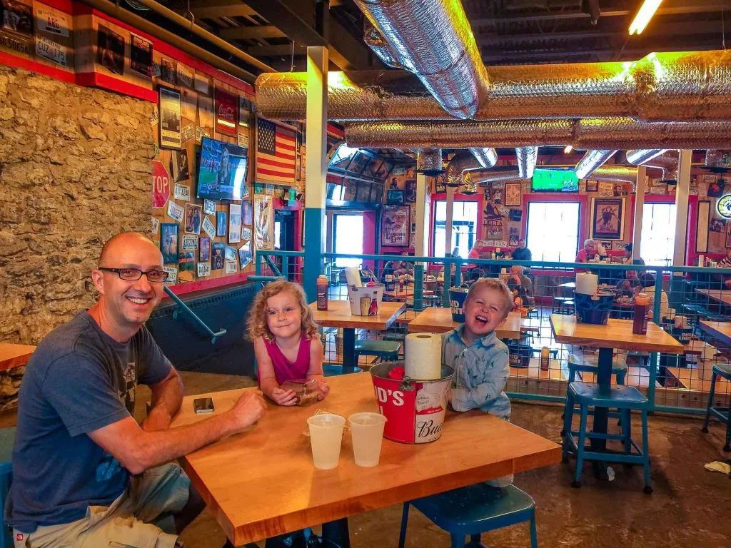 Family Can Travel - Things to do in Nashville with Kids - Martin's BBQ Joint near the Country Music Hall of Fame