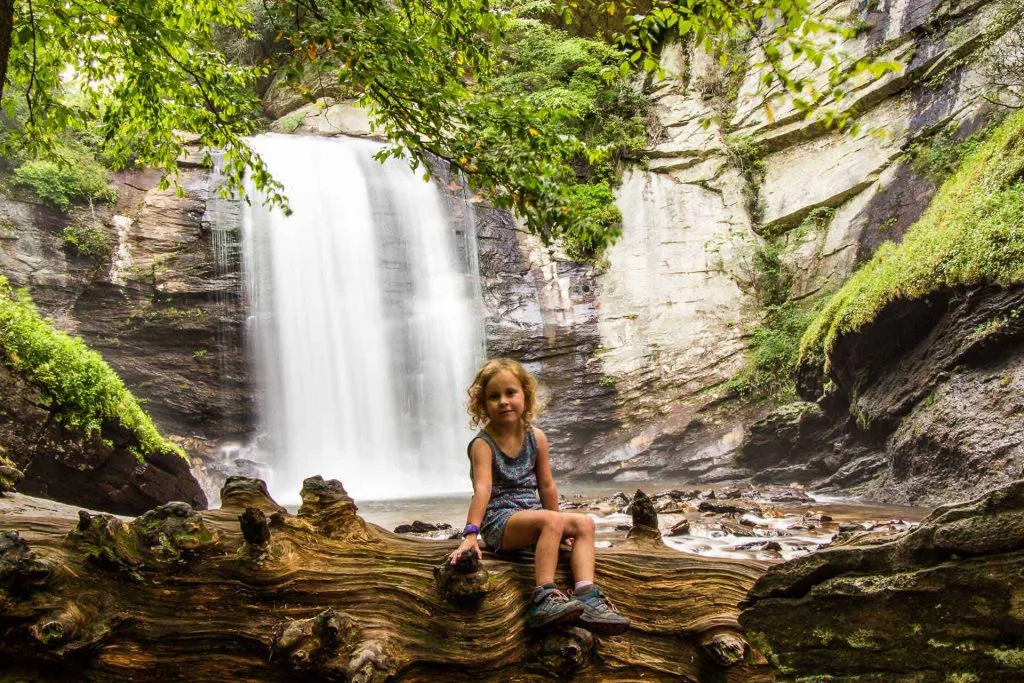 Family Can Travel - Three Days of Hiking Around Asheville, NC with Kids - Pisgah National Forest - Looking Glass Falls (1)