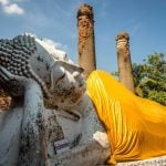 Wat Yai Chaya Mongkol in Ayutthaya Thailand with Kids