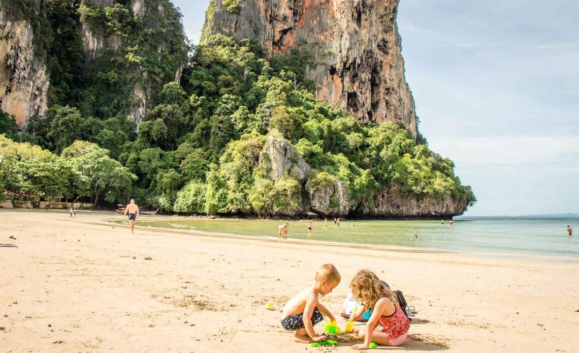 Railay Beach Thailand with Kids