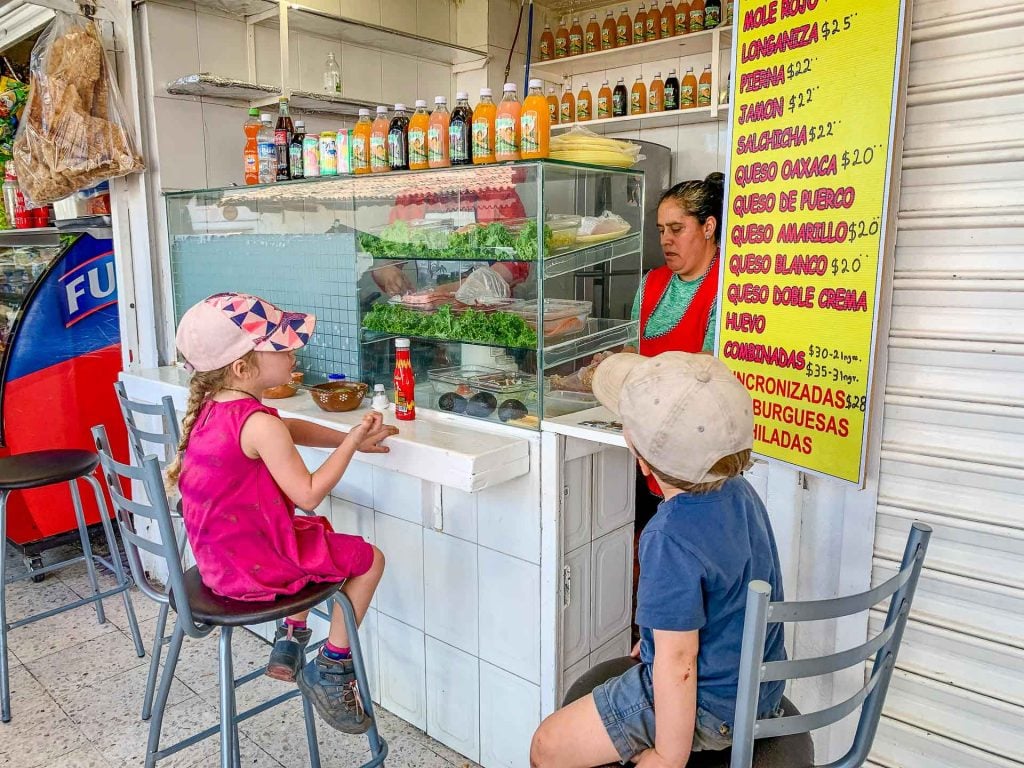 Simple Torta sandwiches are a good mexican food for kids 