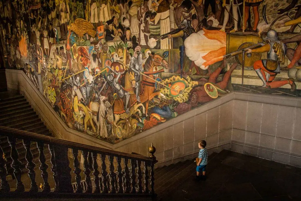 Visiting the Palacio Nacional in Mexico City with Kids