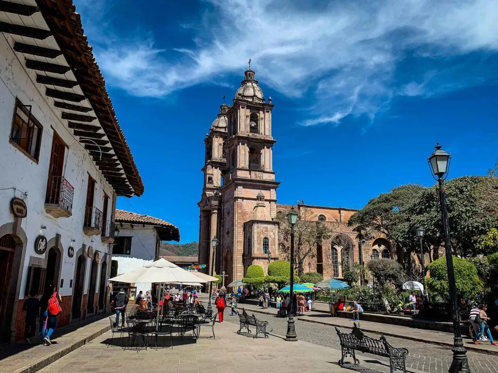 Plaza de la Independencia in Valle de Bravo Mexico
