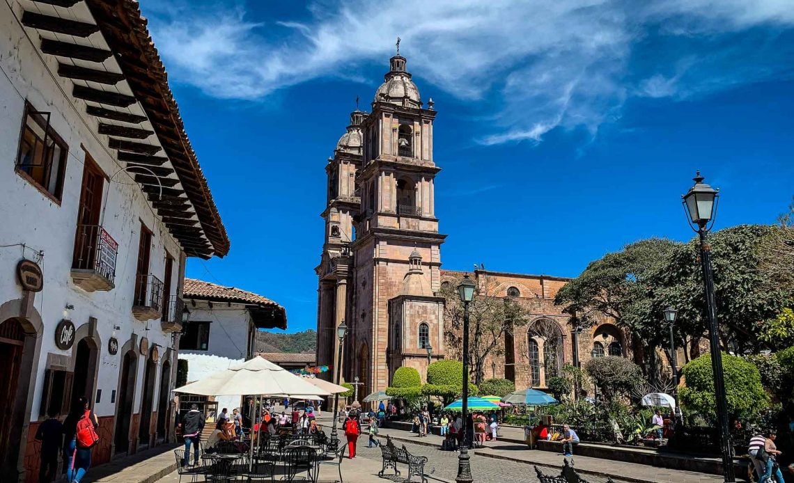 Plaza de la Independencia in Valle de Bravo Mexico