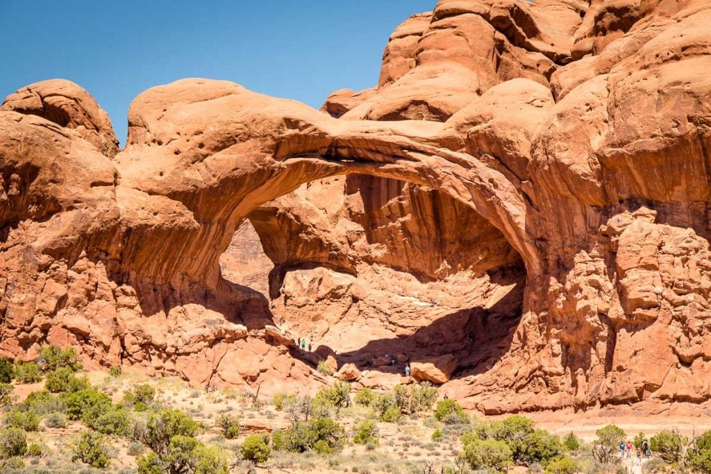 things to do with kids in Arches National Park - double arch trail