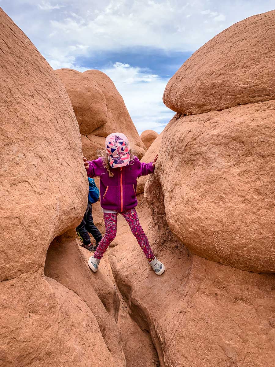 Kids at Goblin Valley State Park