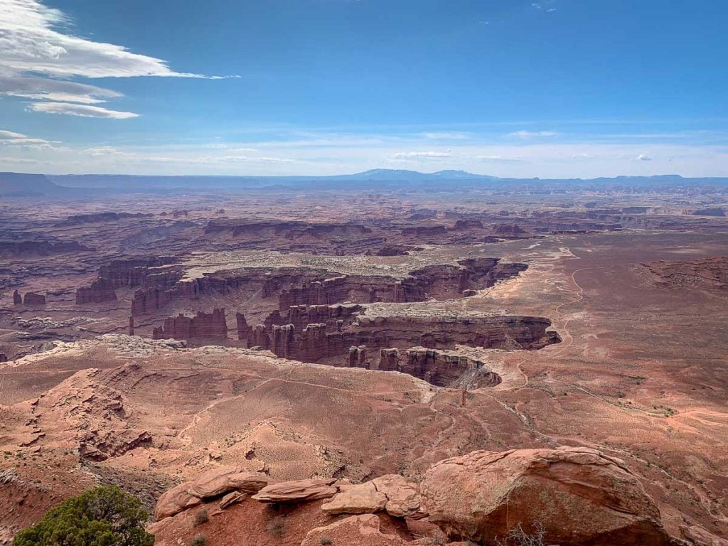 Grand View Point Trail in Island in the Sky - Canyonlands National Park with Kids