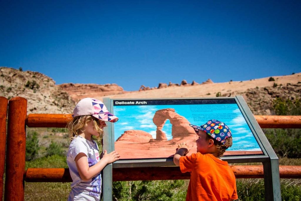 Delicate Arch Viewpoint is an easy walk in Arches National Park