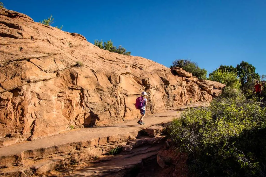 Hiking to Delicate Arch with Kids