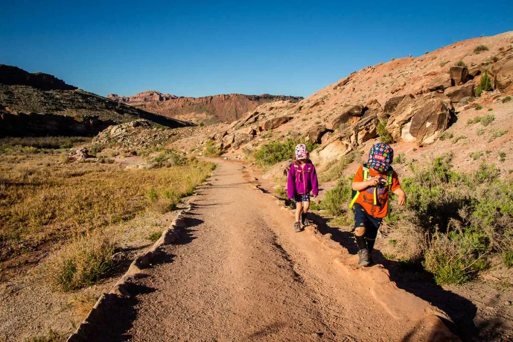 Hiking trails in Arches National Park