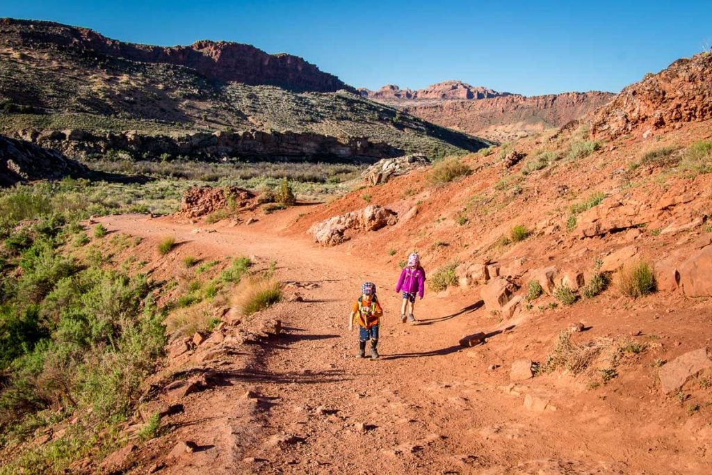 best hikes in Arches National Park with Kids  -Delicate Arch Trail 