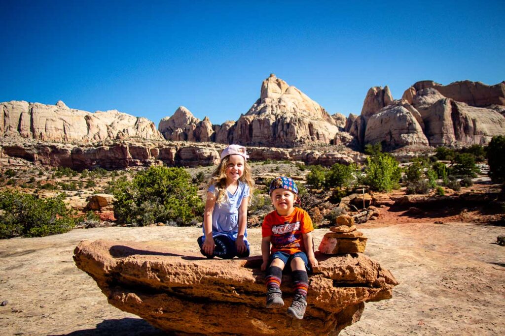 capitol reef national park with kids