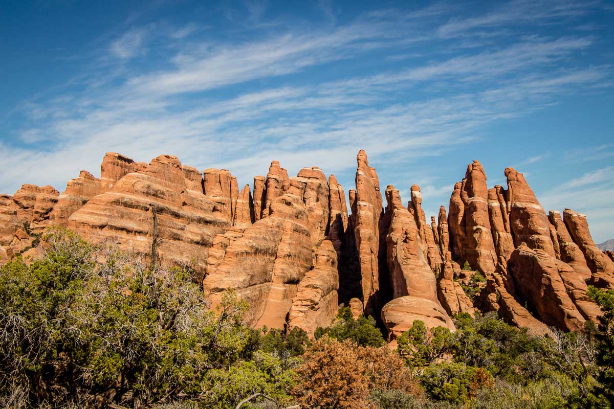 hiking devils garden loop in Arches NP with kids