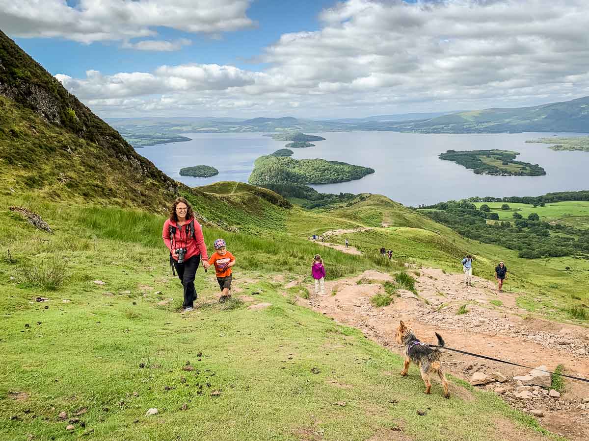 Conic Hill Walk with Kids in Loch Lomond National Park Family Can Travel