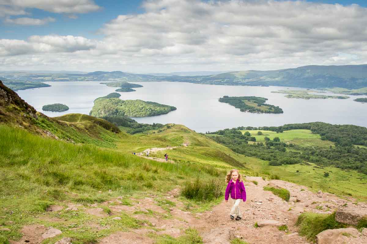 Conic Hill Walk with Kids in Loch Lomond National Park Family Can Travel