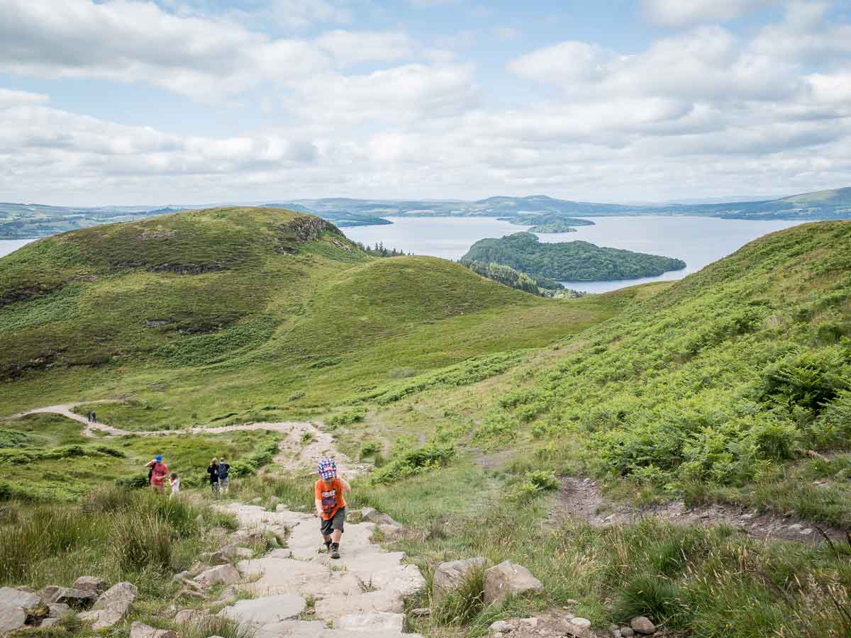 Conic Hill Walk with Kids in Loch Lomond National Park Family Can Travel