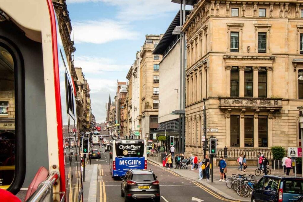 Getting around Glasgow with kids is fun on a Hop On Hop Off tour bus