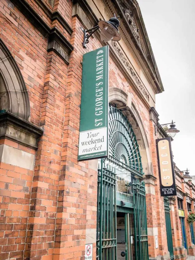 Image of the exterior of St George's Market in Belfast Northern Ireland
