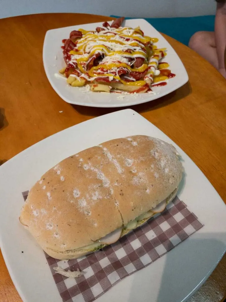 Sandwiheches and Salchipapas at Pa Antojarte in Getsemani