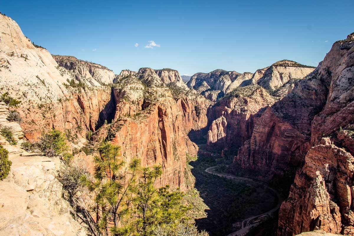 View from Angels Landing Zion HIike