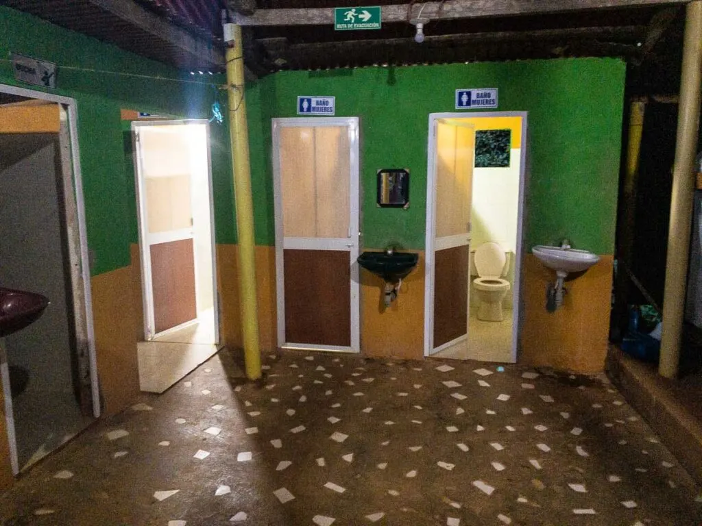 Toilets at Camp 1 on the Lost City hike