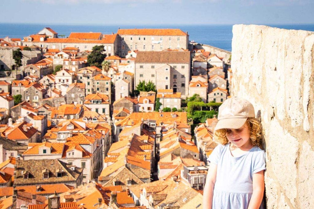 Walking the Walls of Dubrovnik was one of the best things to do in Dubrovnik with Kids