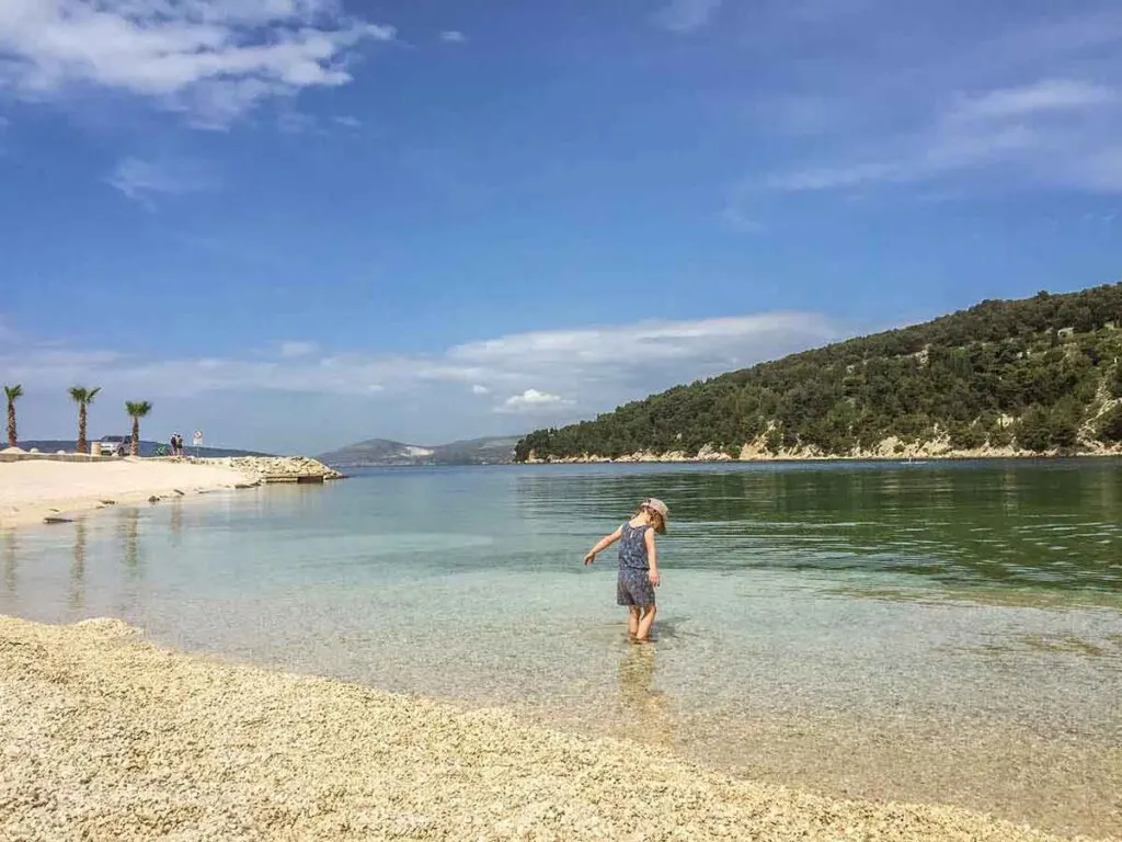 Kasjuni Beach in Split is one of the best beaches in Croatia for families