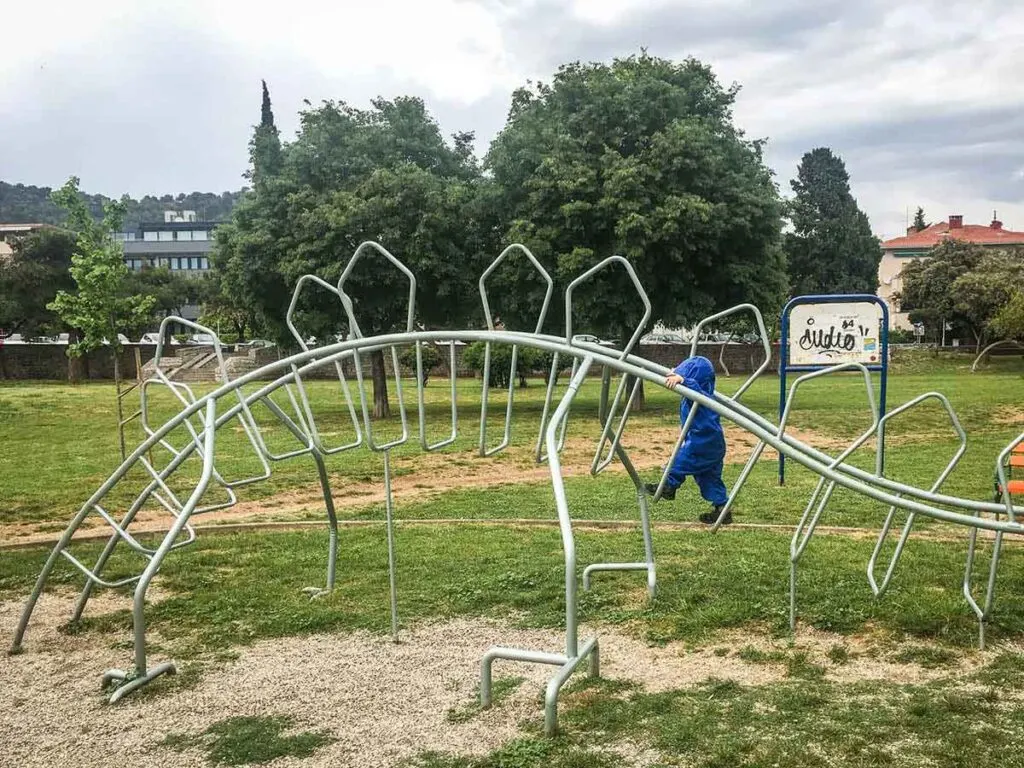 When in Split Croatia with kids, visit this fun dinosaur playground