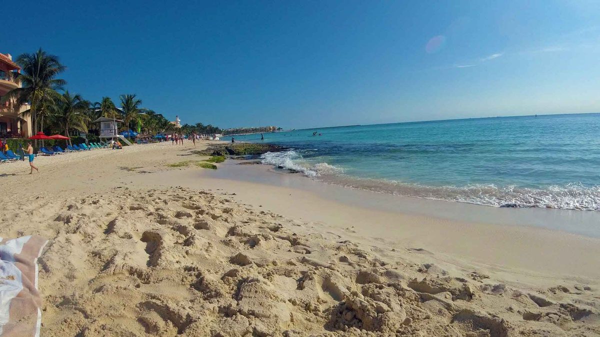 Public beach near playa del carmen Public beach near playa del carmen infinity diving tulum