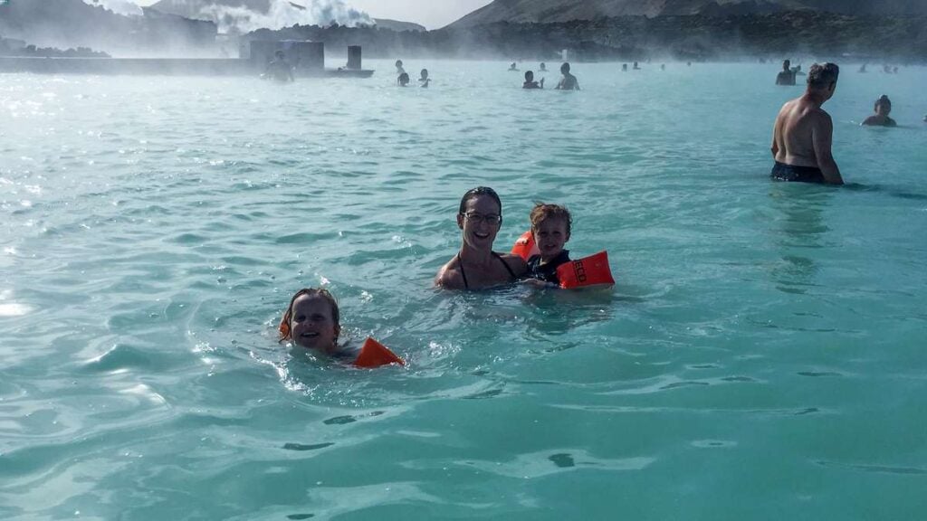 best things to do on a family trip to Iceland - blue lagoon iceland with children