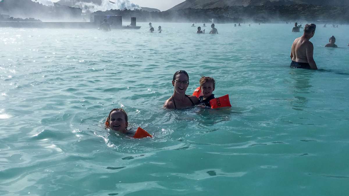 Visiting the Blue Lagoon with Kids Family Can Travel