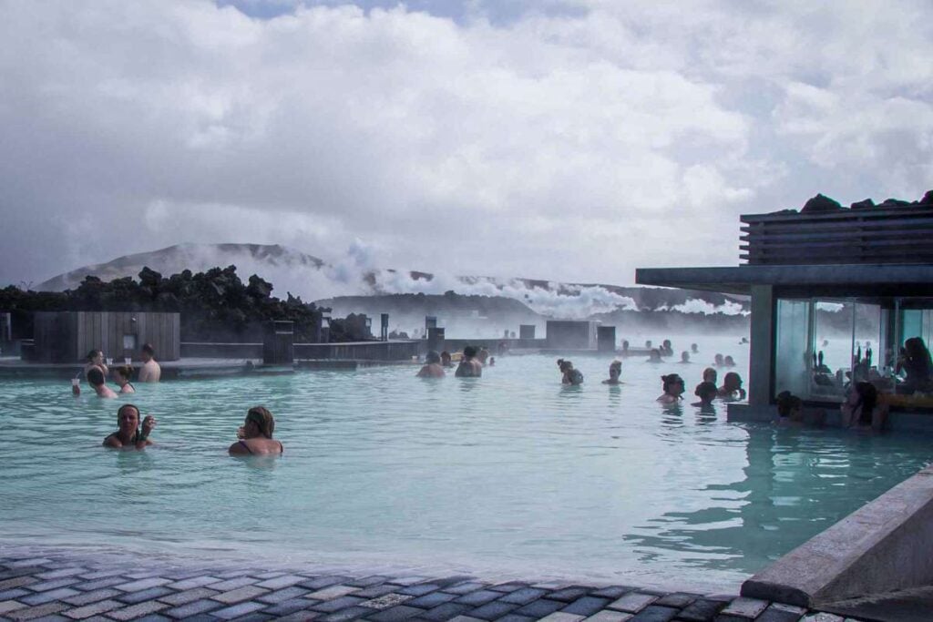 The blue lagoon in iceland is kid friendly