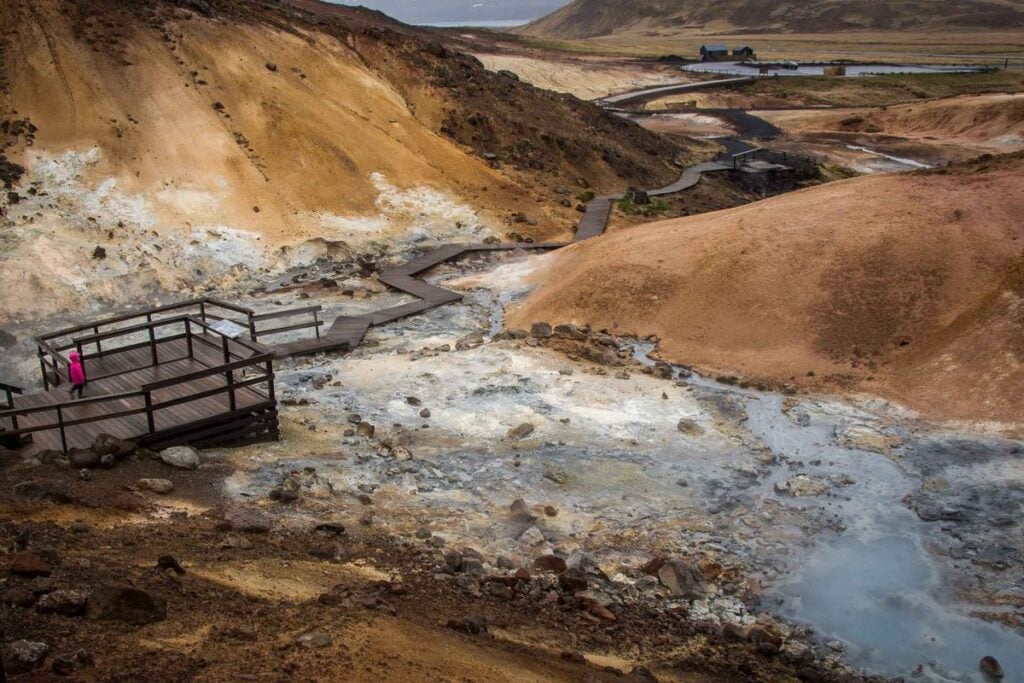 Things to do in with kids in Reykjavik, Iceland - Krysuvik geothermal field near Reykjavik Iceland.