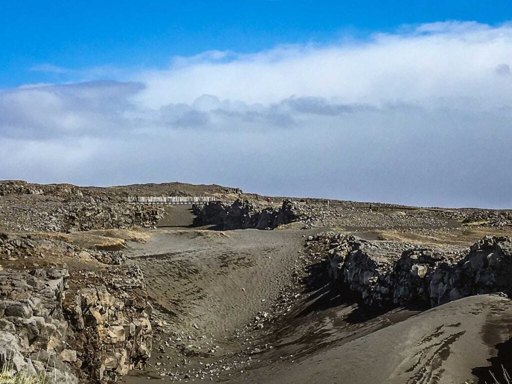things to do in Iceland for kids - Midlina The Bridge Between Continents near the Blue Lagoon