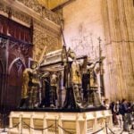 tomb of Christopher Columbus at the Seville Cathedral