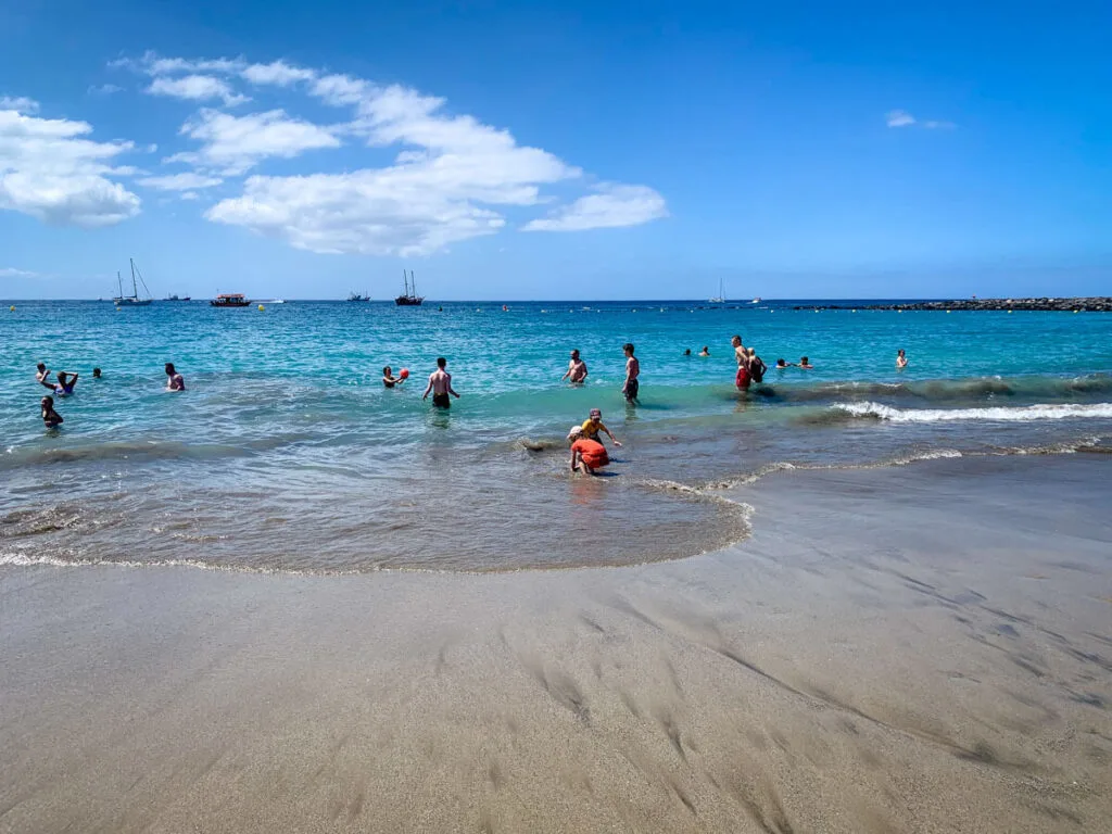 a day at the becah is one of hte best things to do in tenerife with kids