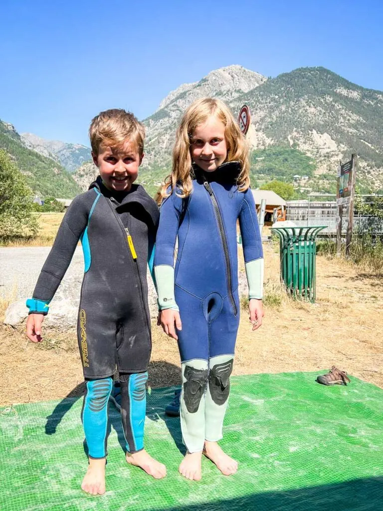 canyoning was one of our favorite things to do in Briancon with kids